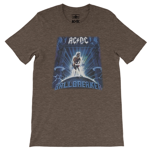 AC/DC Ballbreaker T-Shirt - Lightweight Vintage Style - vintageheatherbrown