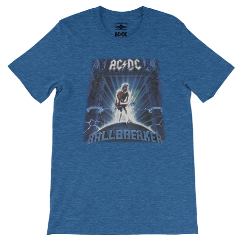 AC/DC Ballbreaker T-Shirt - Lightweight Vintage Style - vintageheatherroyalblue