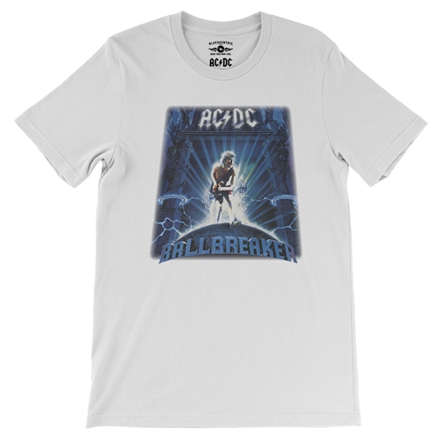 AC/DC Ballbreaker T-Shirt - Lightweight Vintage Style - vintagewhite