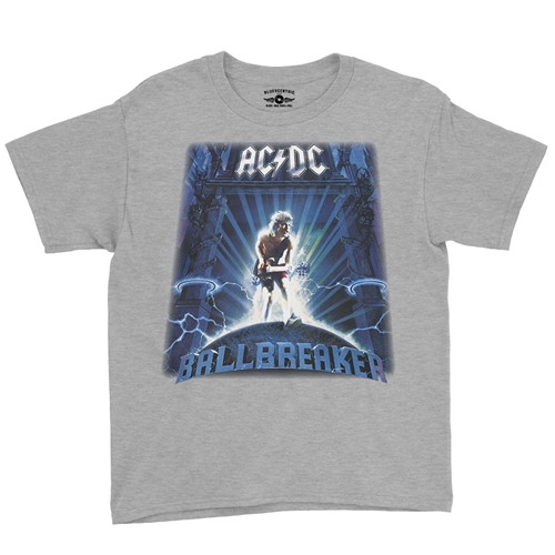 AC/DC Ballbreaker Youth T-Shirt - Lightweight Vintage Children - youthheatherathletic