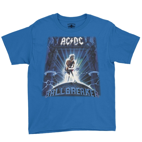 AC/DC Ballbreaker Youth T-Shirt - Lightweight Vintage Children - youthroyalblue