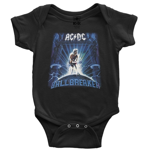 AC/DC Ballbreaker Baby Onesie - babyblack