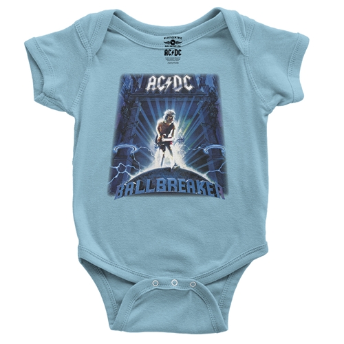 AC/DC Ballbreaker Baby Onesie - babyblue