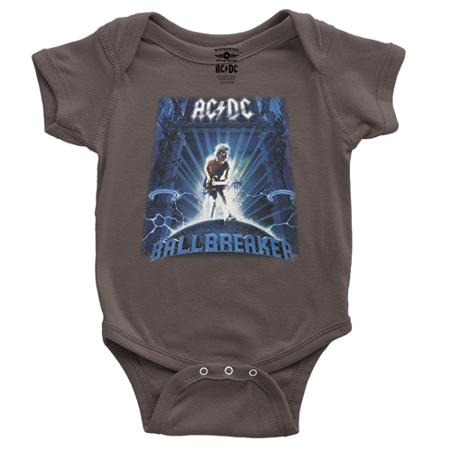 AC/DC Ballbreaker Baby Onesie - babybrown