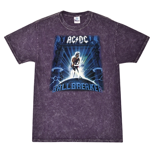 AC/DC Ballbreaker T-Shirt - Purple Mineral Wash