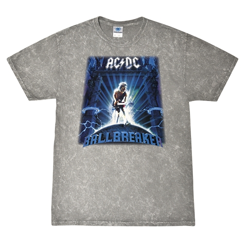 AC/DC Ballbreaker T-Shirt - Gray Mineral Wash
