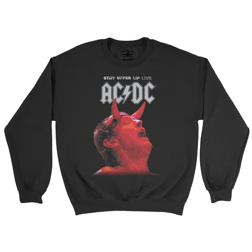 AC/DC Stiff Upper Lip Live Crewneck Sweatshirt - crewneckblack