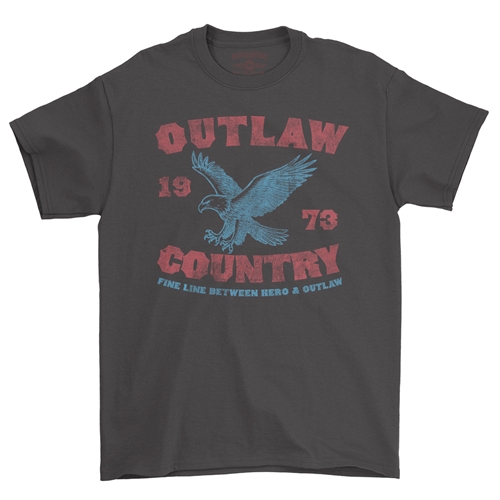 Outlaw Country T-Shirt - Classic Heavy Cotton - classicblack