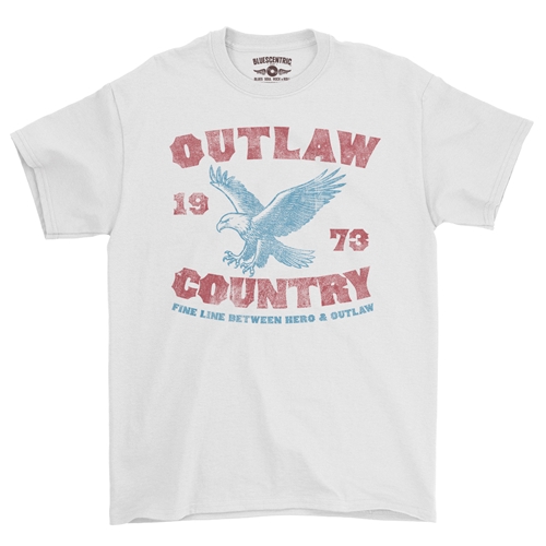 Outlaw Country T-Shirt - Classic Heavy Cotton - classicwhite