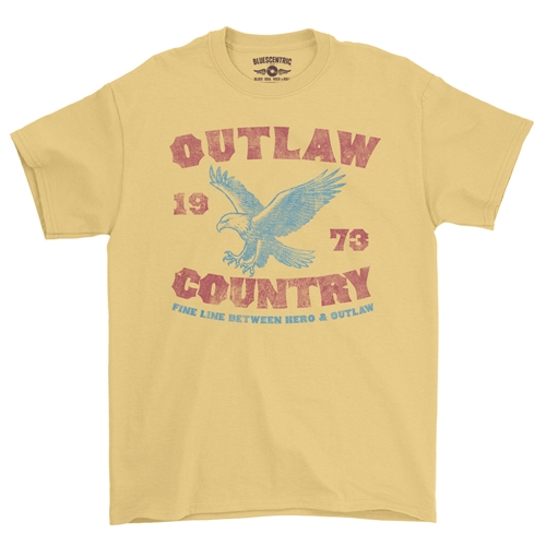 Outlaw Country T-Shirt - Classic Heavy Cotton - classicyellow