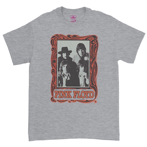 Pink Floyd Psychedelic Frame T-Shirt - Classic Heavy Cotton - classicathleticheather