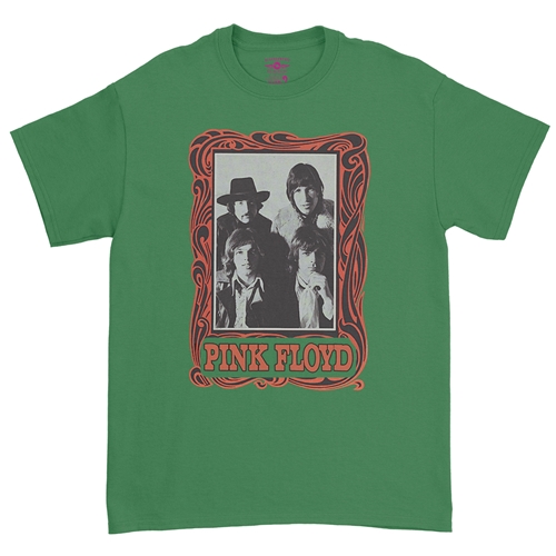 Pink Floyd Psychedelic Frame T-Shirt - Classic Heavy Cotton - classickellygreen