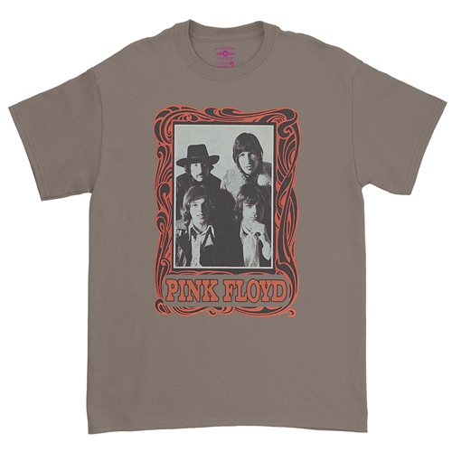 Pink Floyd Psychedelic Frame T-Shirt - Classic Heavy Cotton - classictaupe