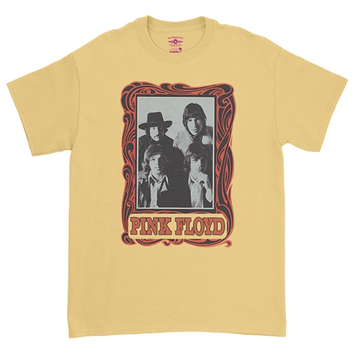 Pink Floyd Psychedelic Frame T-Shirt - Classic Heavy Cotton - classicyellow