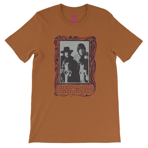 Pink Floyd Psychedelic Frame T-Shirt - Lightweight Vintage Style - vintageburntorange