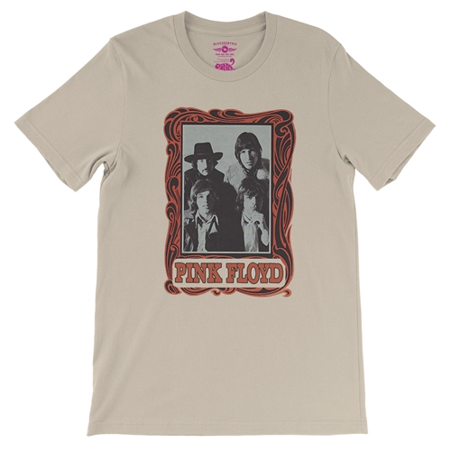Pink Floyd Psychedelic Frame T-Shirt - Lightweight Vintage Style - vintagecream