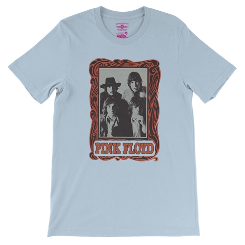 Pink Floyd Psychedelic Frame T-Shirt - Lightweight Vintage Style - vintagethrowbackblue