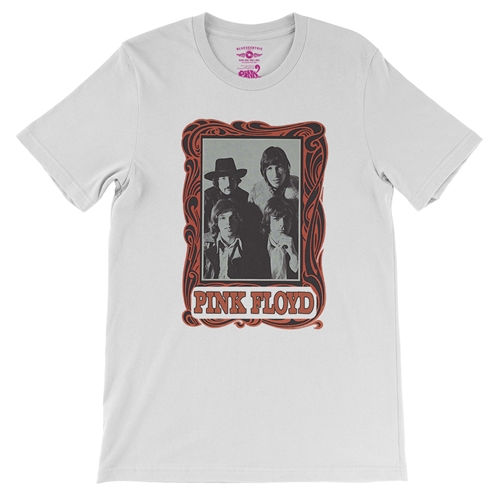 Pink Floyd Psychedelic Frame T-Shirt - Lightweight Vintage Style - vintagewhite