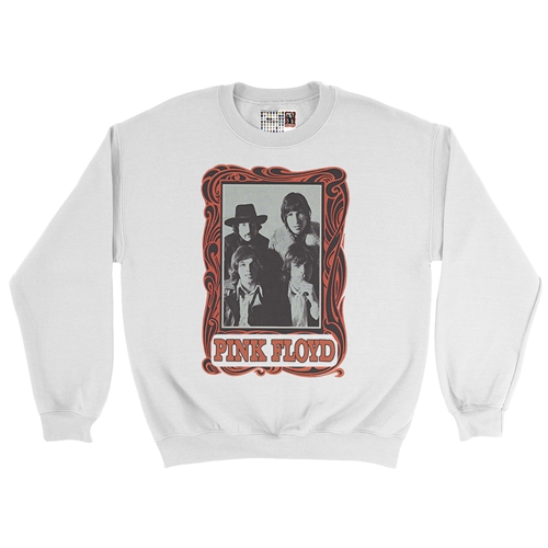 Pink Floyd Psychedelic Frame Crewneck Sweatshirt - white