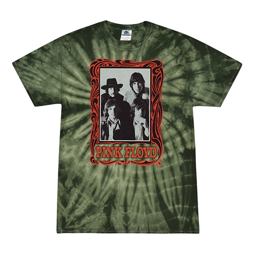 Pink Floyd Psychedelic Frame Tie-Dye T-Shirt - Green