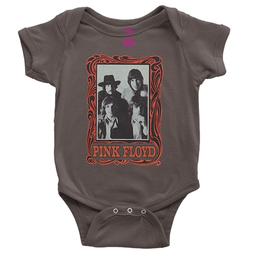 Pink Floyd Psychedelic Frame Baby Onesie - babybrown