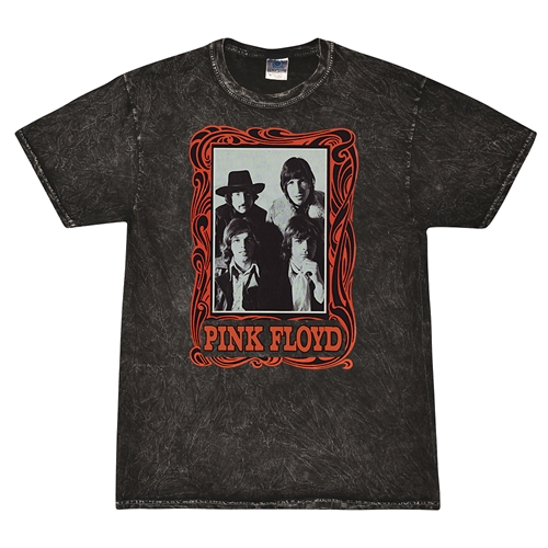 Pink Floyd Psychedelic Frame T-Shirt - Black Mineral Wash