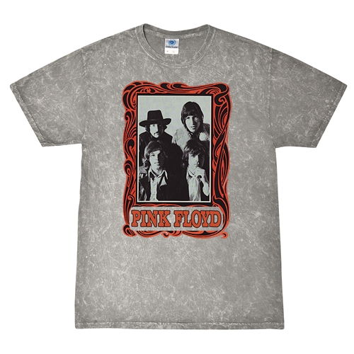 Pink Floyd Psychedelic Frame T-Shirt - Gray Mineral Wash