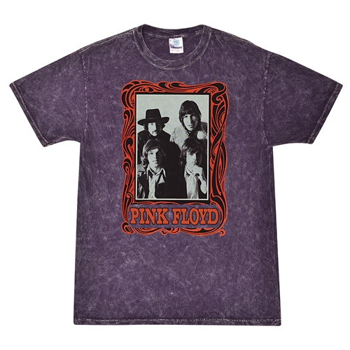 Pink Floyd Psychedelic Frame T-Shirt - Purple Mineral Wash