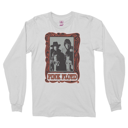 Pink Floyd Psychedelic Frame Long Sleeve T-Shirt - longsleevewhite