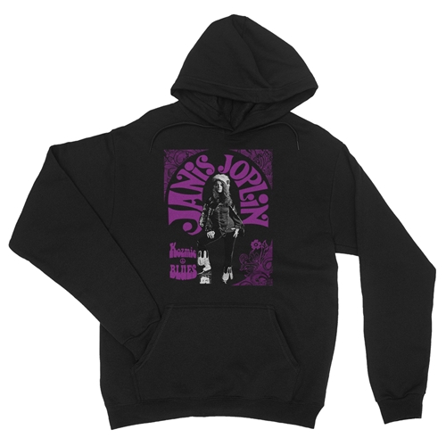Psychedelic Janis Joplin Kozmic Blues Pullover Jacket - hoodieblack