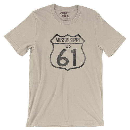 Mississippi Highway 61 T-Shirt - Lightweight Vintage Style - vintagecream