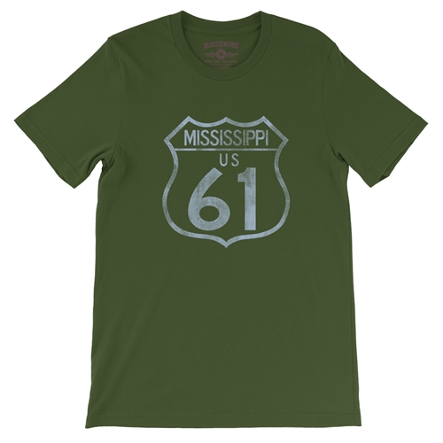 Mississippi Highway 61 T-Shirt - Lightweight Vintage Style - vintageolive