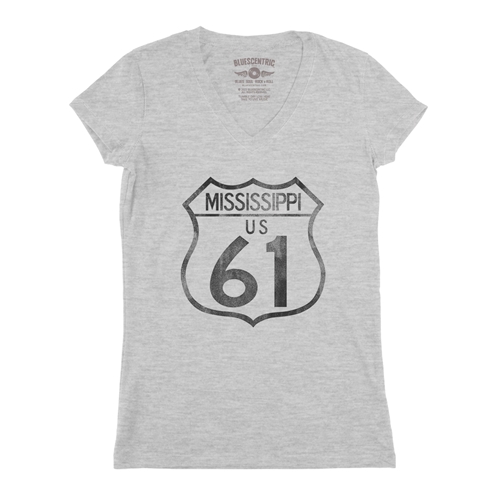 Mississippi Highway 61 V-Neck T Shirt - Women