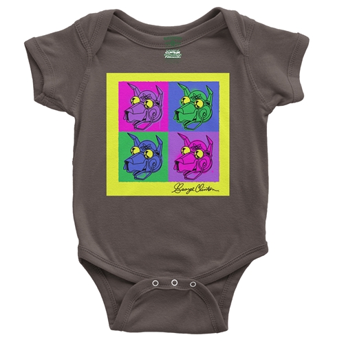 George Clinton Pop Culture Baby Onesie - babybrown