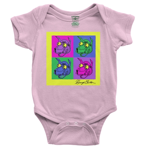 George Clinton Pop Culture Baby Onesie - babypink