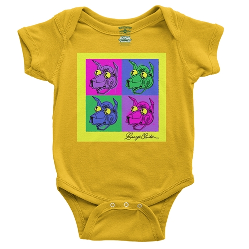 George Clinton Pop Culture Baby Onesie - babyyellow