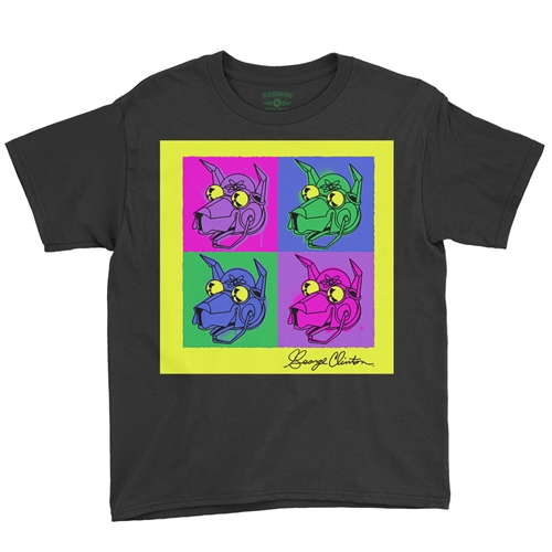 George Clinton Pop Culture Youth T-Shirt - Lightweight Vintage Children & Toddlers - youthblack