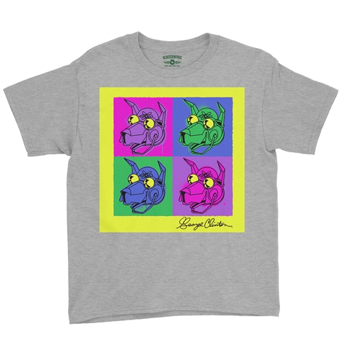 George Clinton Pop Culture Youth T-Shirt - Lightweight Vintage Children & Toddlers - youthheatherathletic
