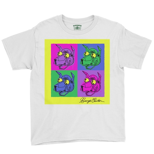 George Clinton Pop Culture Youth T-Shirt - Lightweight Vintage Children & Toddlers - youthwhite