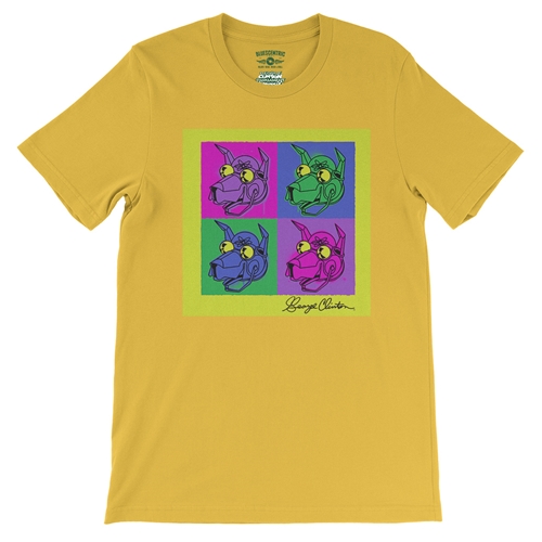 George Clinton Pop Culture T-Shirt - Lightweight Vintage Style - vintagemaizeyellow