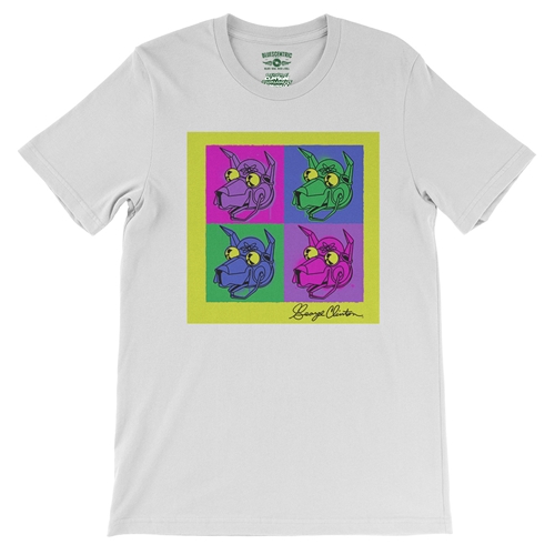 George Clinton Pop Culture T-Shirt - Lightweight Vintage Style - vintagewhite