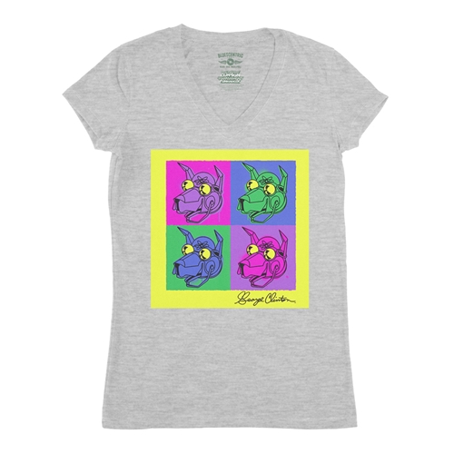 George Clinton Pop Culture V-Neck T Shirt - Women