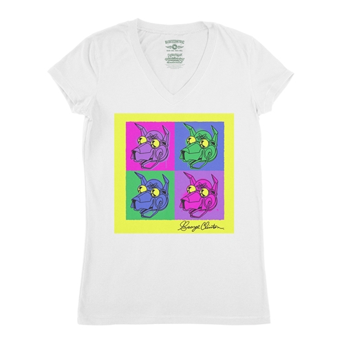 George Clinton Pop Culture V-Neck T Shirt - Women
