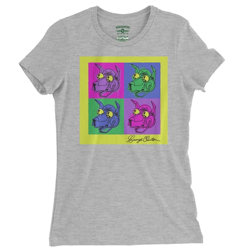 George Clinton Pop Culture Ladies T Shirt - Relaxed Fit - ladiesathleticheather