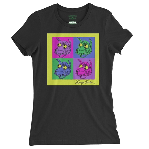George Clinton Pop Culture Ladies T Shirt - Relaxed Fit - ladiesblack