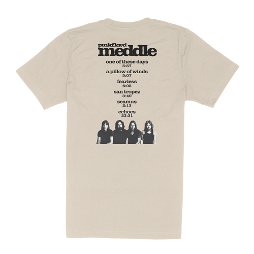 Pink Floyd Meddle Double Sided T-Shirt - Lightweight Vintage Style - vintagecream
