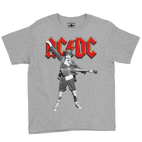 Graphic AC/DC Youth T-Shirt - Lightweight Vintage Children - youthheatherathletic