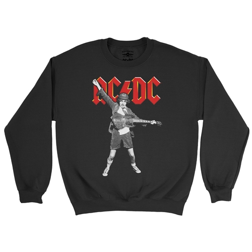 Graphic AC/DC Crewneck Sweatshirt - crewneckblack