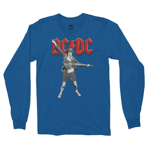 Graphic AC/DC Long Sleeve T-Shirt - longsleeveblue
