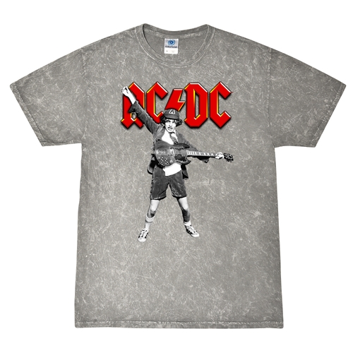 Graphic AC/DC T-Shirt - Gray Mineral Wash